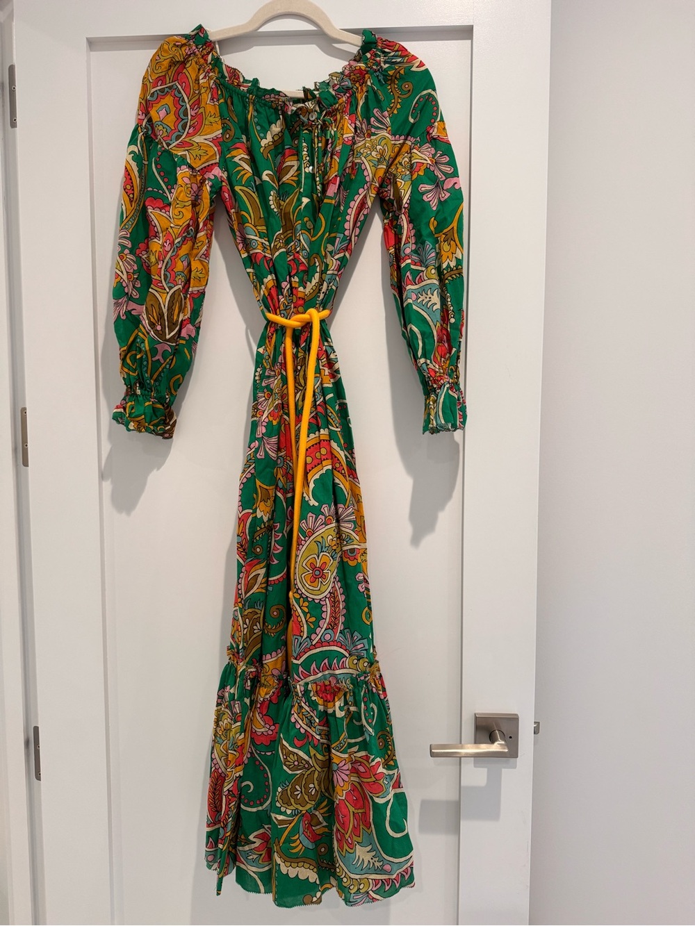Alemais Green Paisely Dress US 2 - Picture 1 of 4